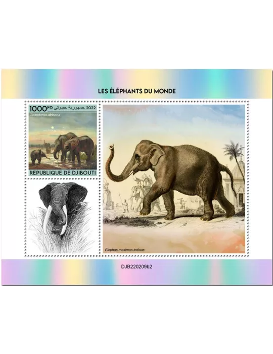 n° 827 - Timbre DJIBOUTI Blocs et feuillets
