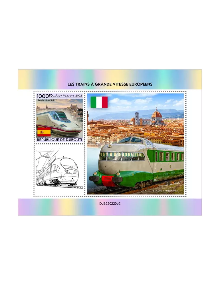 n° 849 - Timbre DJIBOUTI Blocs et feuillets