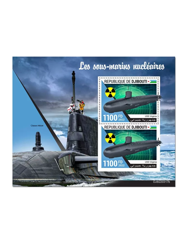 n° 895 - Timbre DJIBOUTI Blocs et feuillets