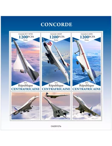 n° 8868/8870 - Timbre CENTRAFRIQUE Poste