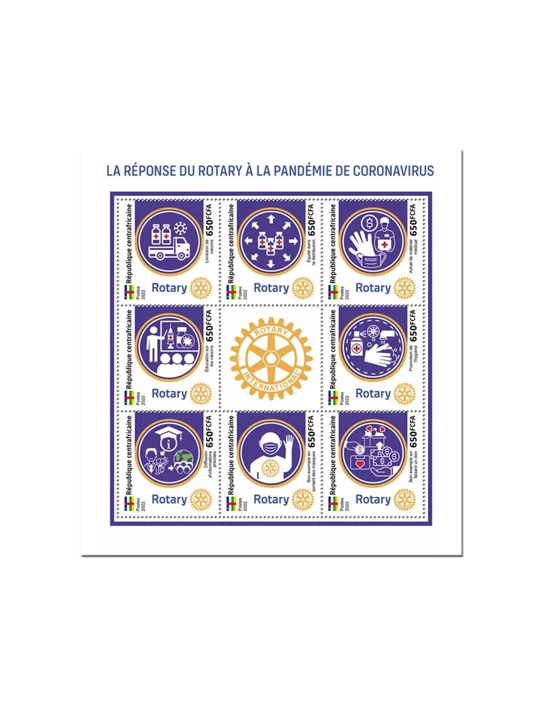 n° 8934/8941 - Timbre CENTRAFRIQUE Poste
