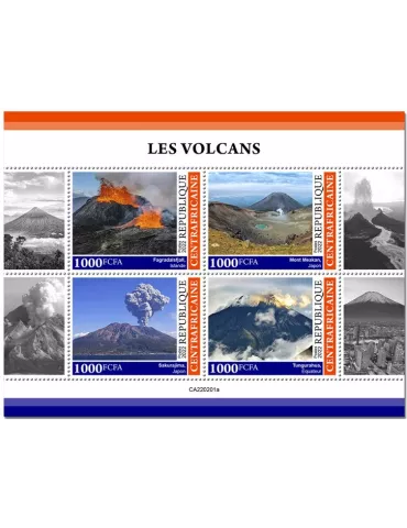 n° 8942/8945 - Timbre CENTRAFRIQUE Poste