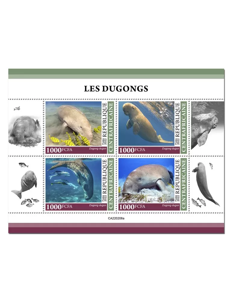 n° 8970/8973 - Timbre CENTRAFRIQUE Poste