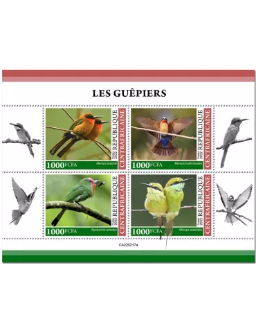 n° 9005/9008 - Timbre CENTRAFRIQUE Poste