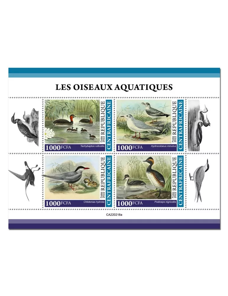 n° 9009/9012 - Timbre CENTRAFRIQUE Poste