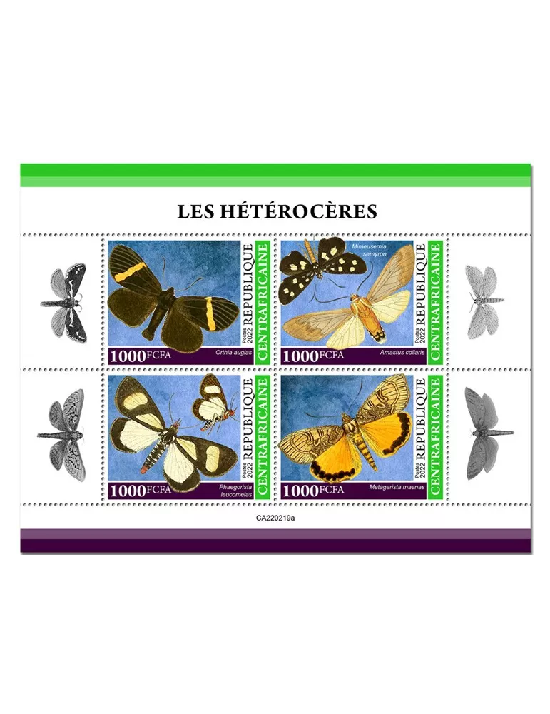 n° 9013/9016 - Timbre CENTRAFRIQUE Poste