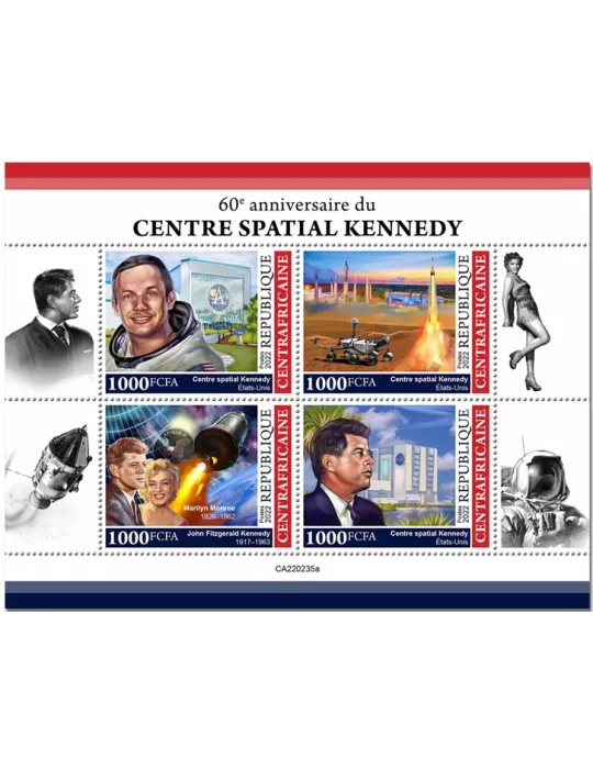 n° 9077/9080 - Timbre CENTRAFRIQUE Poste
