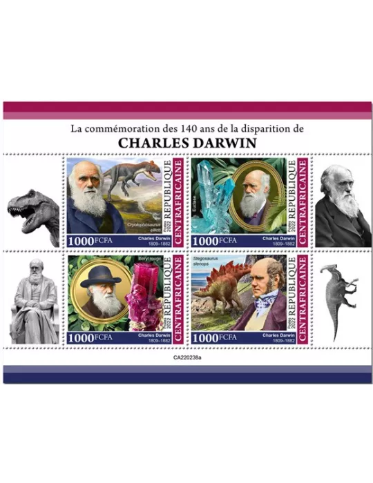 n° 9089/9092 - Timbre CENTRAFRIQUE Poste