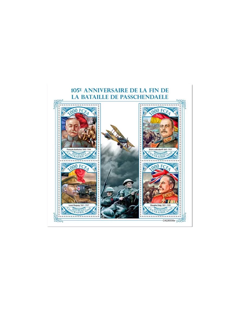 n° 9217/9220 - Timbre CENTRAFRIQUE Poste