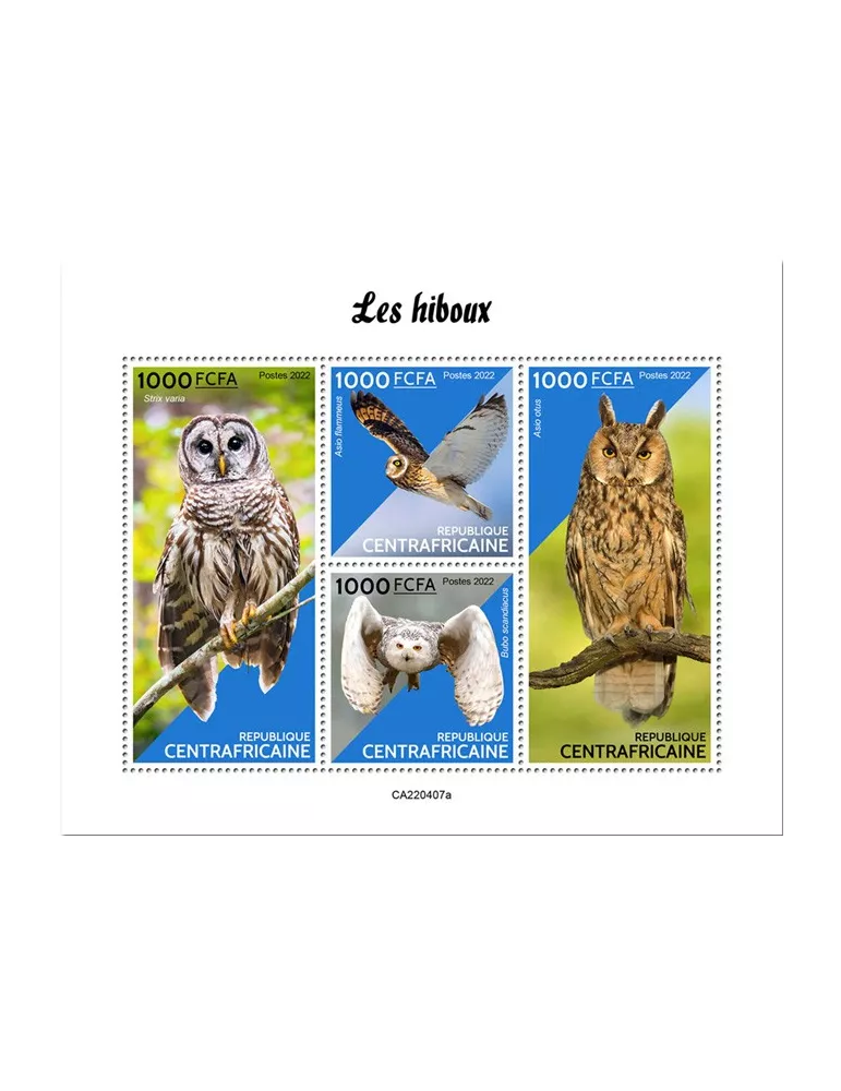 n° 9296/9299 - Timbre CENTRAFRIQUE Poste