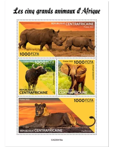 n° 9332/9335 - Timbre CENTRAFRIQUE Poste