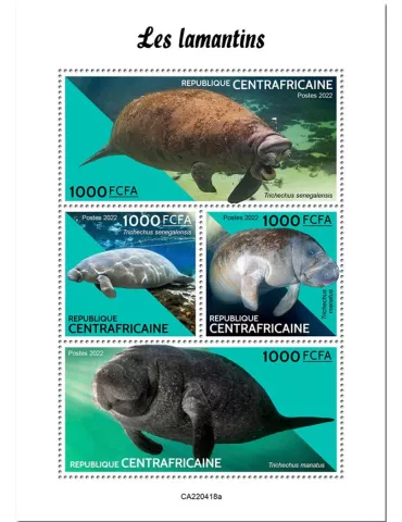 n° 9340/9343 - Timbre CENTRAFRIQUE Poste