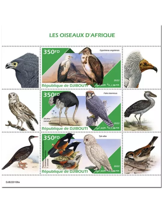 n° 3863/3865 - Timbre DJIBOUTI Poste