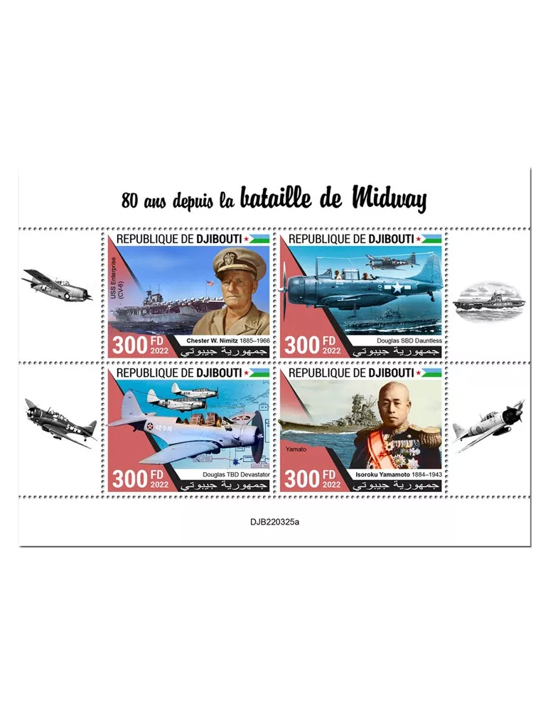 n° 4150/4153 - Timbre DJIBOUTI Poste
