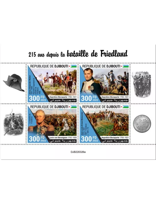 n° 4154/4157 - Timbre DJIBOUTI Poste