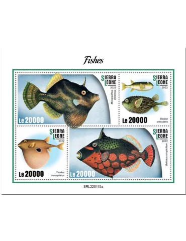 n° 10652/10655 - Timbre SIERRA LEONE Poste