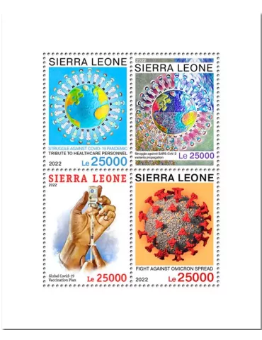 n° 10840/10843 - Timbre SIERRA LEONE Poste