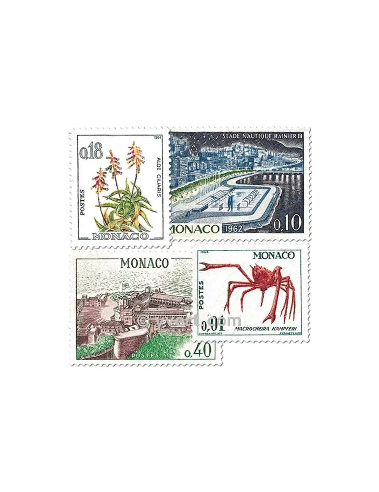 n° 537A/550A -  Timbre Monaco Poste