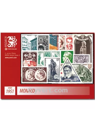 n° 383/396 -  Timbre Monaco Année complète (1952/1953)