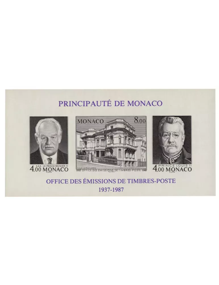 n° 39a -  Timbre Monaco Bloc et feuillets