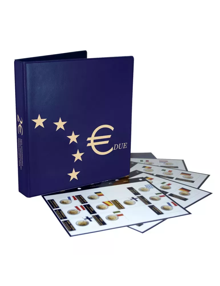 Album 2 Euros commémoratifs (2009-2011) - MARINI® (Nouveau design)