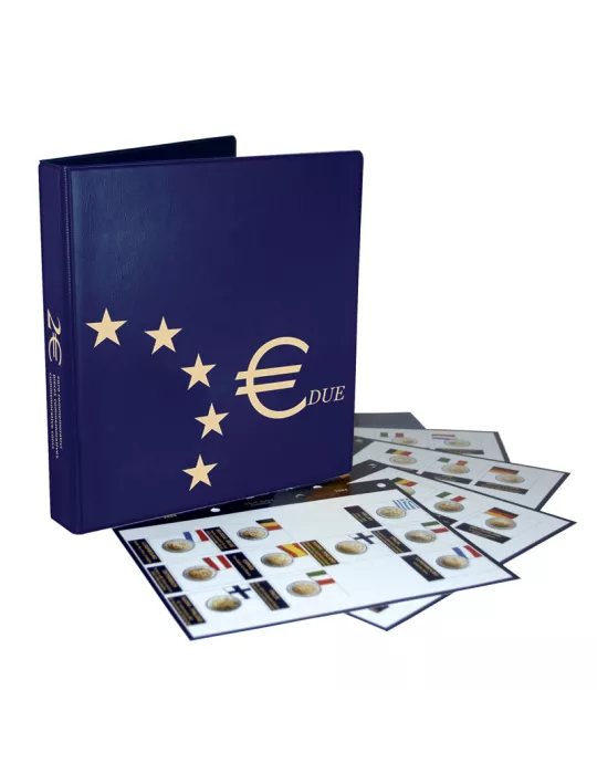 Album 2 Euros commémoratifs (2009-2011) - MARINI® (Nouveau design)