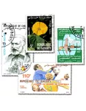 DJIBOUTI : pochette de 50 timbres (Oblitérés)