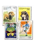 BENIN : pochette de 100 timbres (Oblitérés)