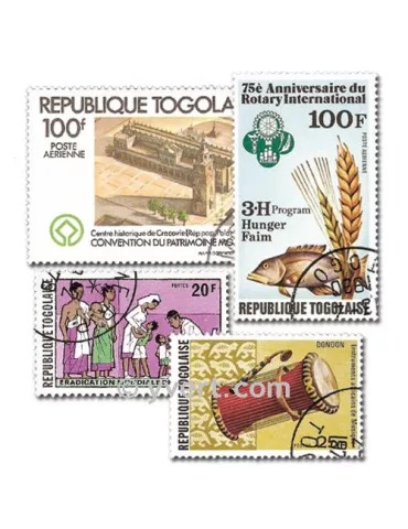 TOGO : pochette de 500 timbres (Oblitérés)
