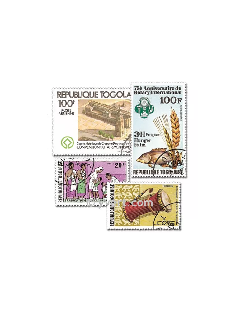 TOGO : pochette de 500 timbres (Oblitérés)
