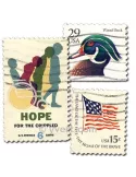 ETATS-UNIS : pochette de 200 timbres (Oblitérés)