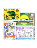 MALI : pochette de 200 timbres (Oblitérés)