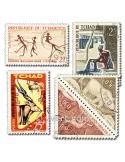TCHAD : Pochette de 100 timbres (Oblitérés)