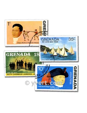 GRENADE : pochette de 100 timbres (Oblitérés)