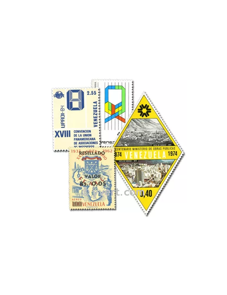 VENEZUELA :  pochette de 50 timbres (Oblitérés)