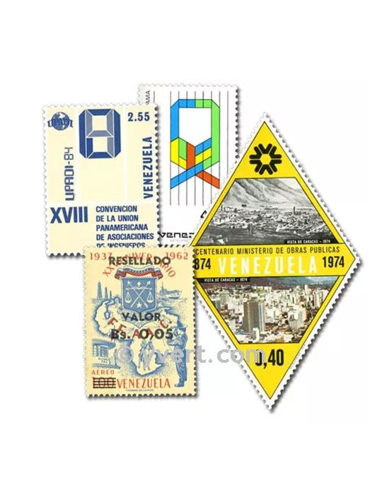 VENEZUELA :  pochette de 50 timbres (Oblitérés)