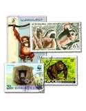 SINGES : pochette de 50 timbres (Oblitérés)