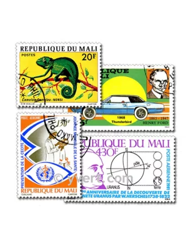 MALI : pochette de 300 timbres (Oblitérés)