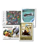 NICARAGUA : pochette de 300 timbres (Oblitérés)
