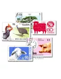 ANIMAUX DE LA FERME : pochette de 100 timbres (Oblitérés)