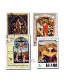 PAQUES : pochette de 50 timbres (Oblitérés)