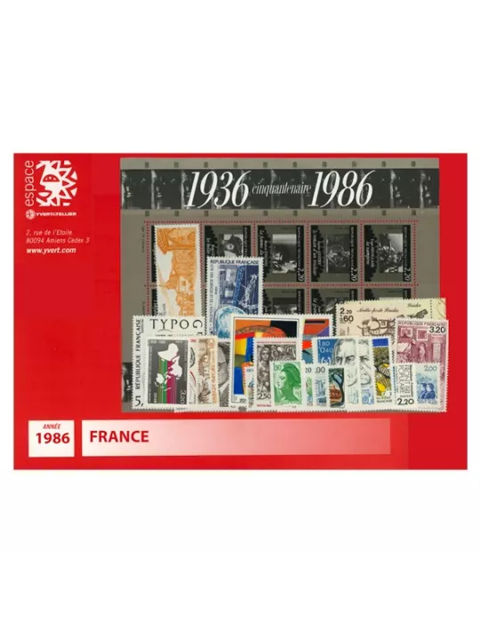 n° 2393/2451  - Timbre France Année complète  (1986)