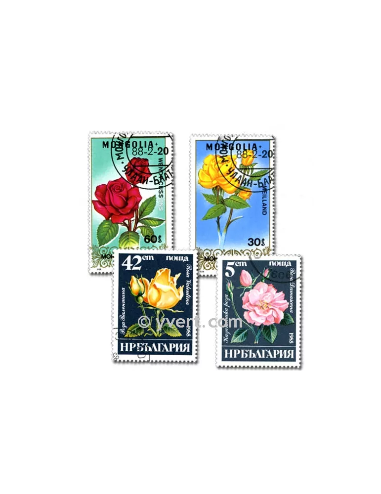 FLORE : pochette de 200 timbres (Oblitérés)
