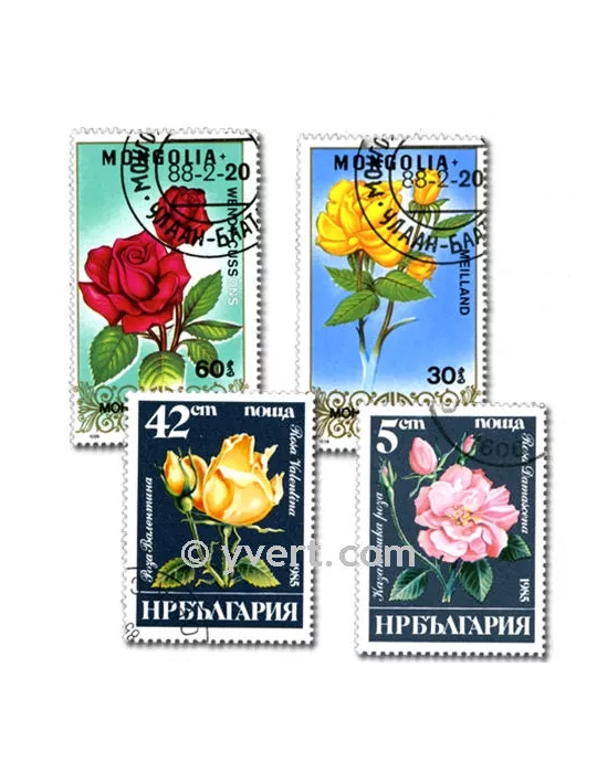 FLORE : pochette de 200 timbres (Oblitérés)