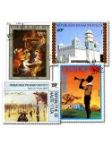 HAUTE VOLTA : pochette de 100 timbres (Oblitérés)