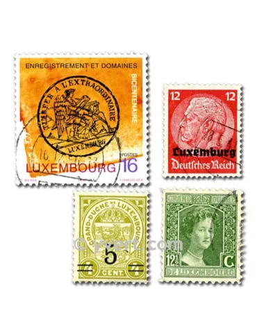 LUXEMBOURG : pochette de 200 timbres (Oblitérés)