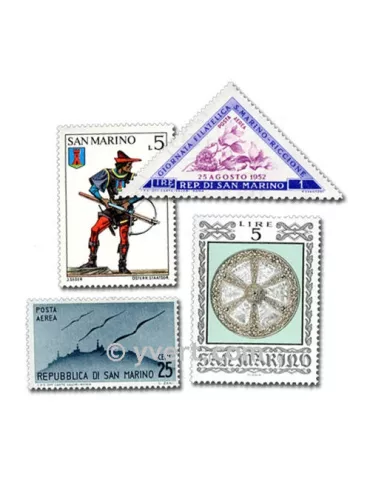 ST MARIN : pochette de 100 timbres (Oblitérés)