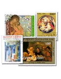 RELIGION : pochette de 300 timbres (Oblitérés)