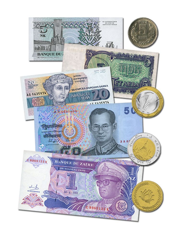 COLOMBIE : Pochette de5 billets