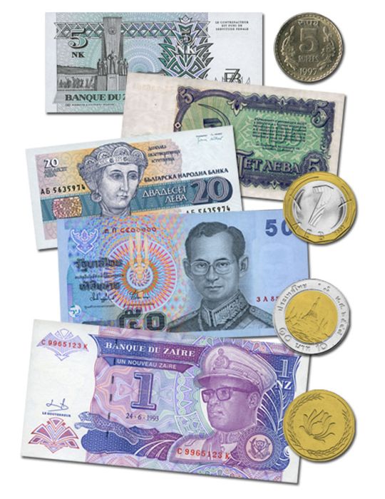 COLOMBIE : Pochette de5 billets